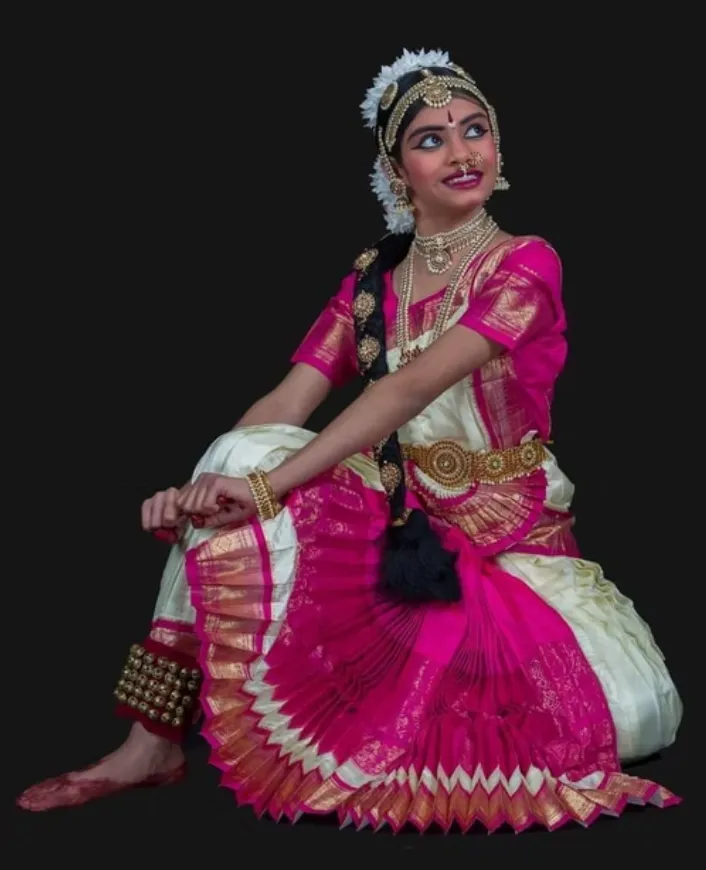 Sainrithya dancer in a traditional performance pose