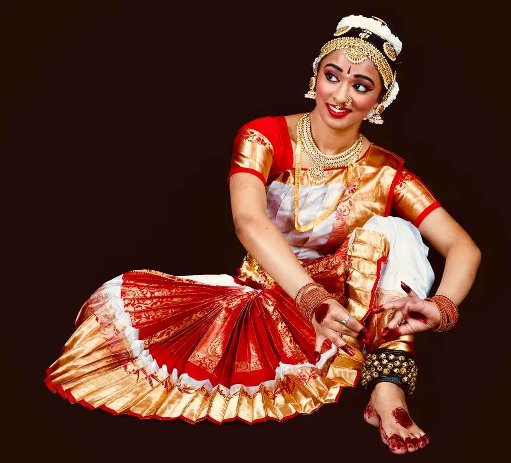 Sainrithya dancer in a colorful classical costume
